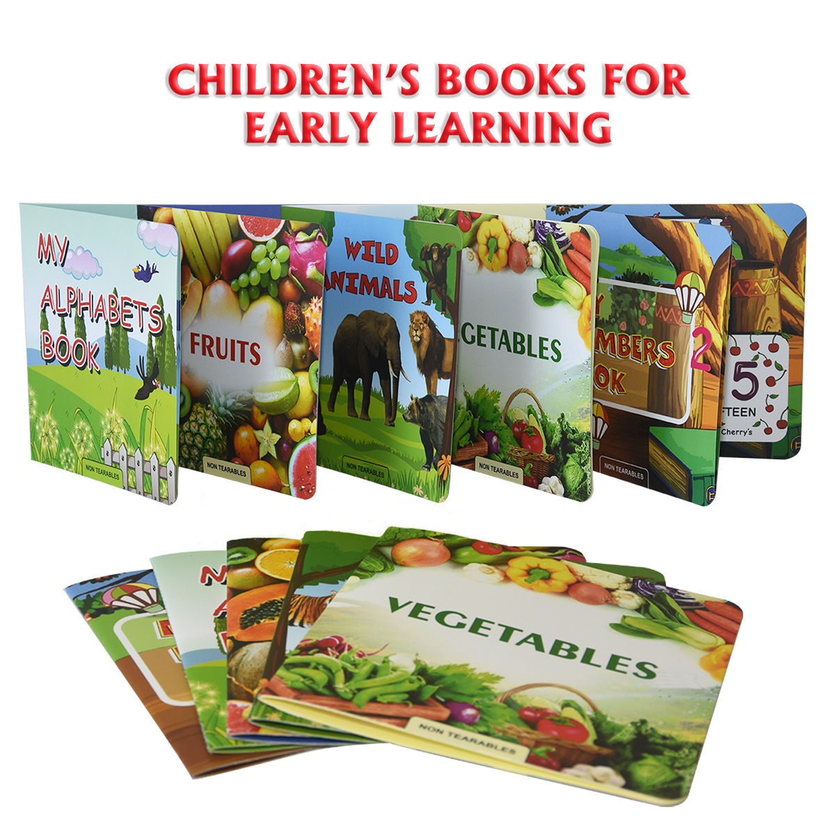 Early Learning Kids Book | Baby Books | Set of 5 | Non-Tearable | Rip ...