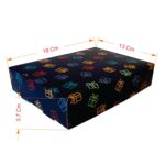 Multi Purpose Rectangle Box |Pack of 20 |Decorative Multi Colour Printed Designs| 5 Pcs Each |Suitable for Food, Mithai, Jewellery, Dry Food, Gift Box|18 cm x 13 cm x 3.7 cm|TR211