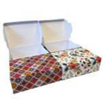 Multi Purpose Rectangle Box |Pack of 20 |Decorative Multi Colour Printed Designs| 5 Pcs Each |Suitable for Food, Mithai, Jewellery, Dry Food, Gift Box|17 cm x 12.5 cm x 6 cm|TR212