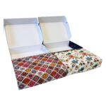 Multi Purpose Rectangle Box |Pack of 20 |Decorative Multi Colour Printed Designs| 5 Pcs Each |Suitable for Food, Mithai, Jewellery, Dry Food, Gift Box|18 cm x 13 cm x 3.7 cm|TR211