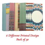 Premium Envelopes | Decorative Multi Colours Printed Design (Paper) (Pack of 30)